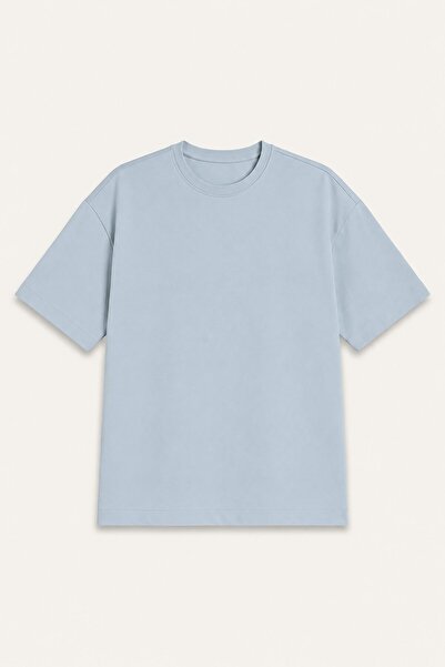 DeFacto Boxy Fit Crew Neck Drop Shoulder Curled Sleeve Basic T-Shirt I3684Ax26Au