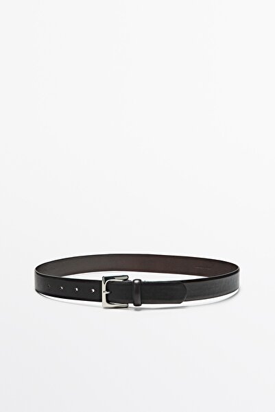 Massimo Dutti Kare tokalı napa deri kemer