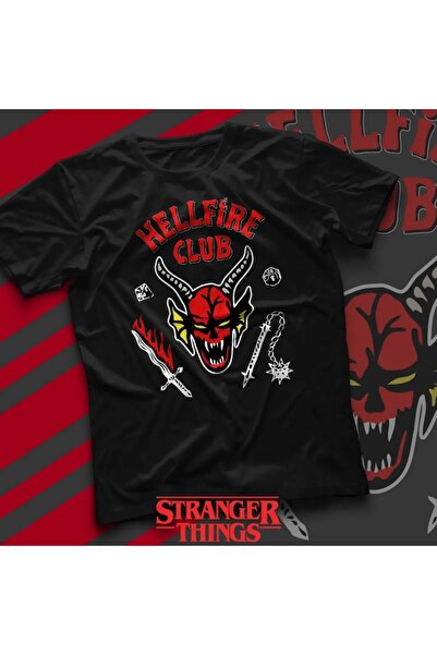 Vordevia Helfire Club Stranger Things majica sa štampanim motivom od pamuka, ...