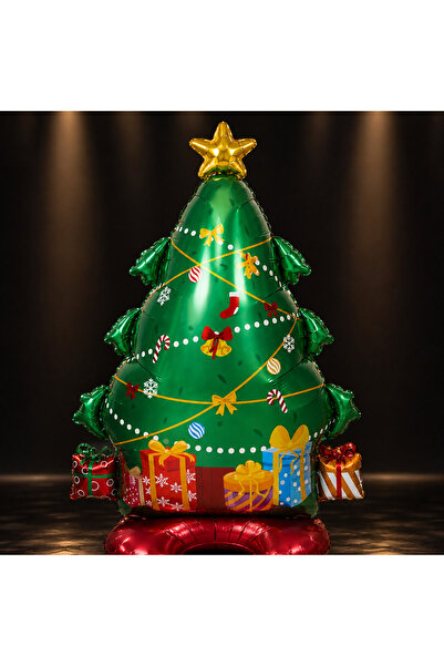 Kuzey Vip High Quality Giant 150 cm Christmas Pine Tree Foil Balloon Christma...