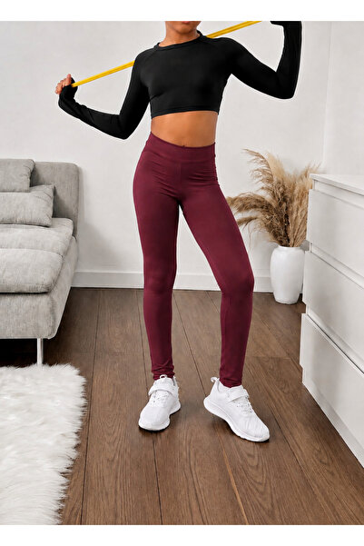 CARABO MODA Girl's High Waist Leggings