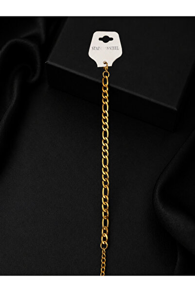 G Sport POLO Gold Color Chain Model Steel Bracelet (23cm 7mm)