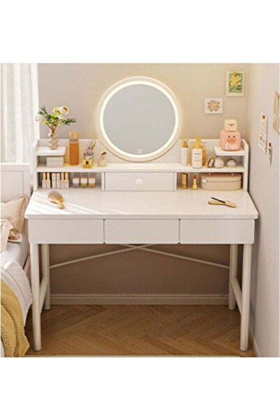 Generic Deal keke Makeup Vanity Table Dressing Table Flip Mirror With Drawers