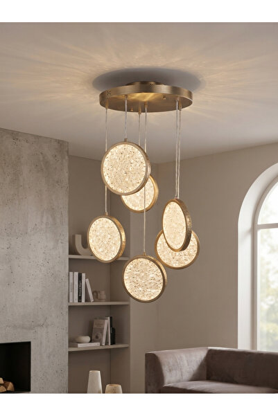 Avizella 6’lı Alya Led Avize – Modern ve Şık Tasarım