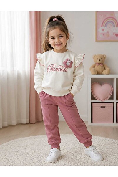 ÇİÇEK NAKIŞLI PRİNCESS İKİLİ TAKIM