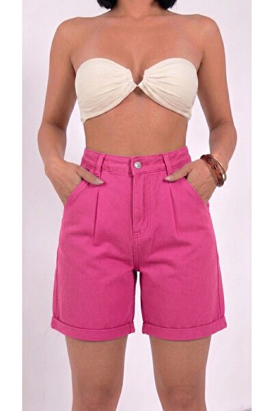 REDZARRAM Denim Shorts Mid Length 100% Cotton