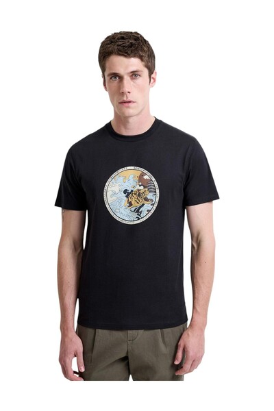 French Connection Men Short Sleeve Printed T-Shirt