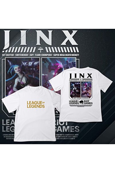 EZ Design League of Legends -Jinx- Printed Oversize T-Shirt