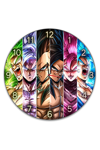 OEM Ceas de perete Anime Dragon Ball, 30cm, Silențios, Design Vibrant, cu Cut...