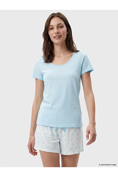LC Waikiki Esvab • Modern & Distinctive Zero Roba Collar Women's Shorts Pajam...