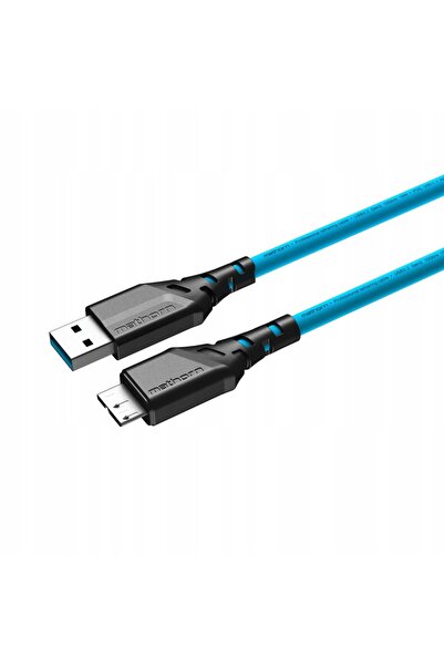NO BRAND Mathorn MTC-220 2m 10Gbps USB A-MicroB ArcticBlue