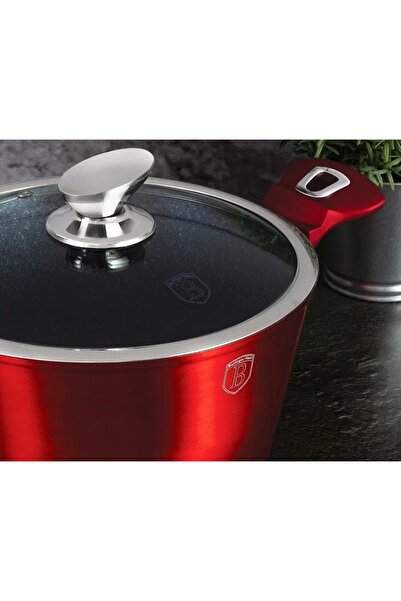 Berlinger Haus Vas tradițional cu capac 4,1L Burgundy Metallic Line BH-1257N-MA