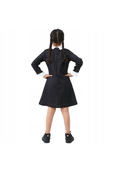 Toys Rochie costum Wednesday Addams, rochie de petrecere, costum de Halloween...