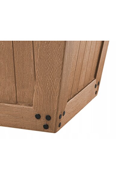 NO BRAND Donica Madera 31cm maro deschis