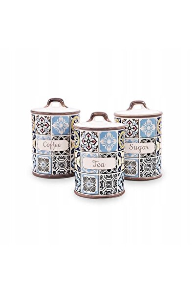 Maestro Set de recipiente ceramice de bucătărie pentru depozitarea cafelei, c...