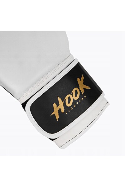 NO BRAND Mănuși de box HOOK FIGHTING Ready to Fight din piele naturală, albe,...