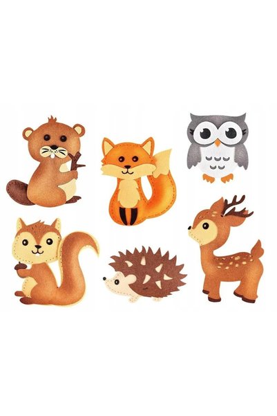 Jokomisiada Fă-o singur: Set creativ de jucării din pâslă cu animale de pădure