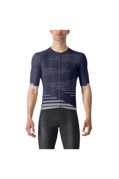 Castelli Tricou de ciclism Climber's 4.0 albastru belgian/gri argintiu XXL