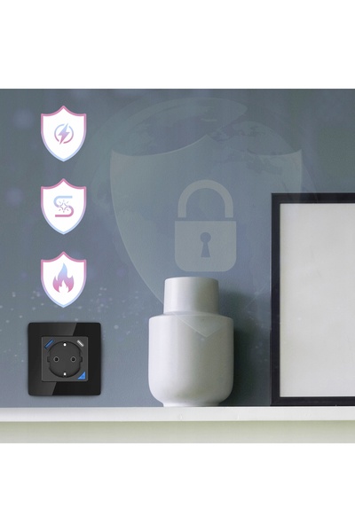 Extralink Ramă priză inteligentă 230V USB C WiFi Set de prize Pro SMART HOME ...