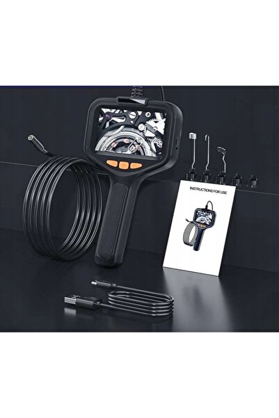 NO BRAND Cameră de inspecție endoscopică impermeabilă 1920P cu ecran de 4.3 i...