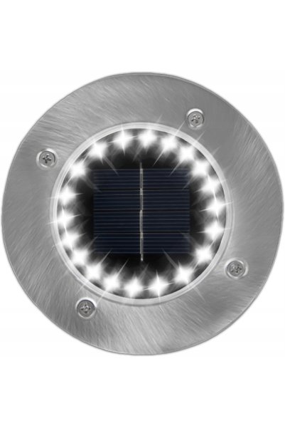 NO BRAND 12x Lămpi solare LED pentru grădină, de exterior, tip disc, cu fixar...