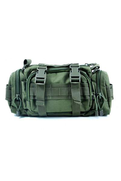 NO BRAND Geantă tactică de talie și umăr 2 în 1 MFH 30703B verde OLIVE 3L
