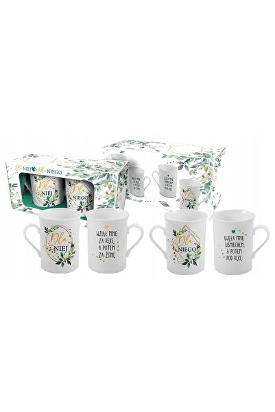 NO BRAND CĂNI SOȚI ȘI SOȚIE 290 ML SET DE CĂNI PENTRU SOȚIE - CADOU DE NUNTĂ