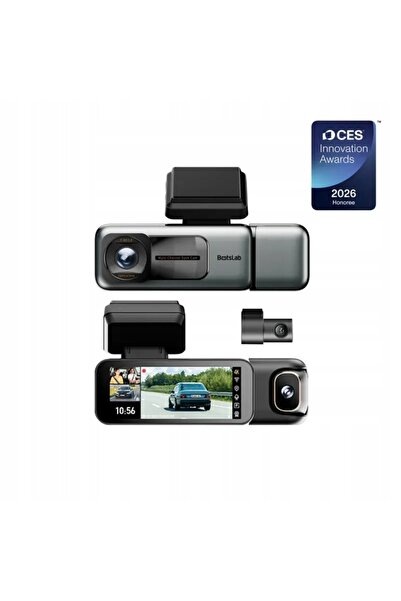 Botslab Cameră auto DVR G980H cu 3 canale, 3 camere, GPS