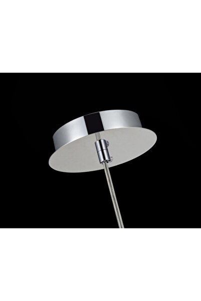 NO BRAND Lampă suspendată cromată, abajur sferic din sticlă cu cristale, stil...