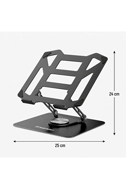 WOZINSKY MĂSUȚĂ DE SUPORT PENTRU LAPTOP 10-16'', DIN OȚEL, REGLABILĂ, ROTIRE ...