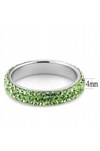 NO BRAND Inel de logodnă LUXURY GREEN cu cristale Swarovski, mărimea 21