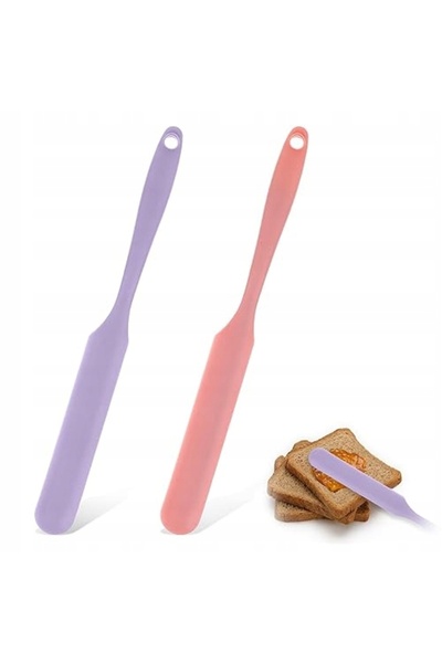 NO BRAND 2 bucăți spatulă mică de silicon pentru tort, 24 cm, SILIKO