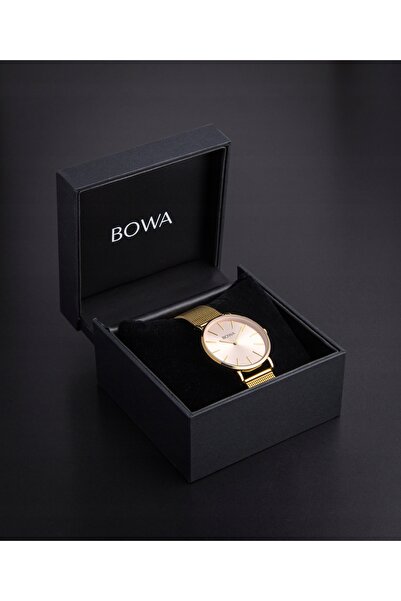 NO BRAND Ceas de damă BOWA New York Pink-Gold Mesh 38 Bowa-NY384-74-184M