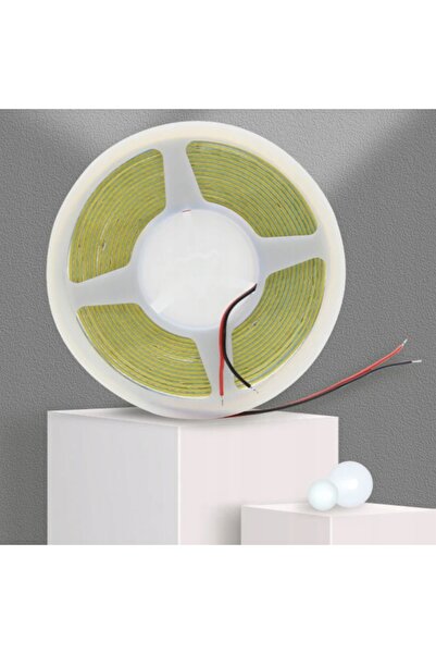 NO BRAND Bandă LED COB CCT de 5m, 24V, cu conexiune pe două fire