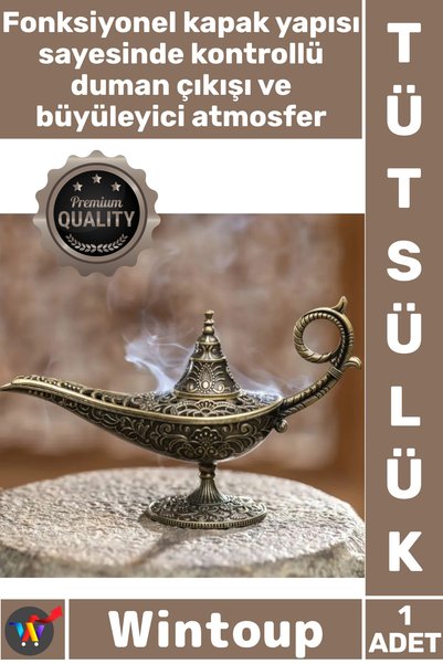 Wintoup #Tütsülük Osmanlı Tarzı Nostaljik Metal Döküm Buhurdanlık Dekoratif S...