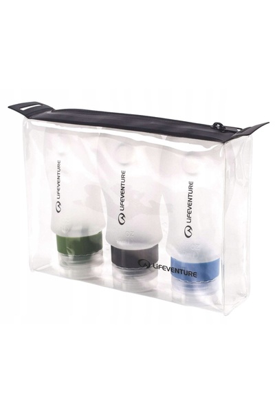 NO BRAND Set de recipiente Lifeventure Silicone Bottle Set