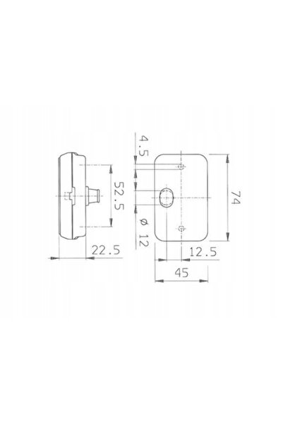 NO BRAND 7.4 x 4.5 x 2.2 cm Lampă Jokon albă cu contur