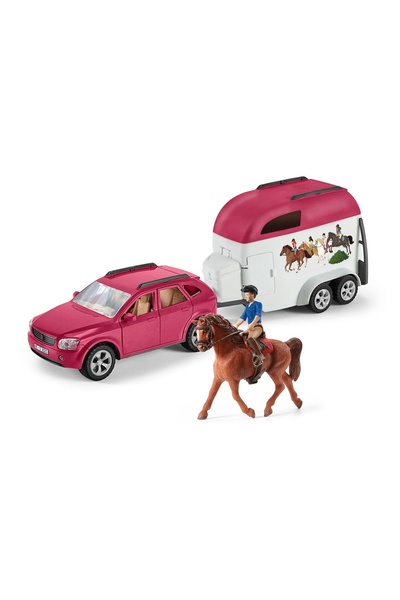 SCHLEICH 72223 Clubul Equestru. Mașină cu remorcă