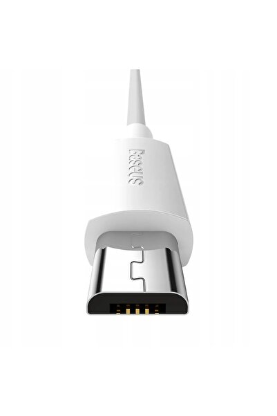 NO BRAND Cablu 1.5m Baseus x2 USB - micro USB 2.1A Alb