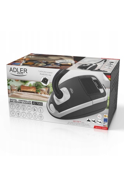adler 18kPa 3200W EPA 5 PROGRAMURI ROȚI DE CAUCIUC PARDOSILE DE PARQUET ASPIR...