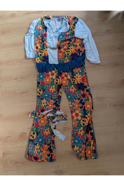 Widmann Costum hippie cu flori anii '60 '70 XL Copil Flori 3125U