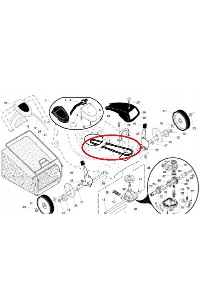 NO BRAND Curea de transmisie pentru mașina de tuns iarba McCulloch P6553 R53S...