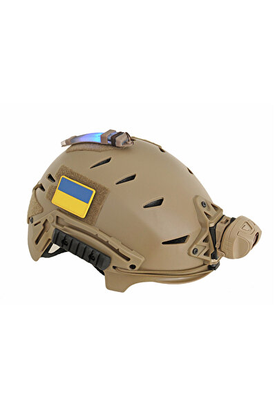Emerson Cască EXF cu șine RIS + Velcro Negru, șină de montare ventilată