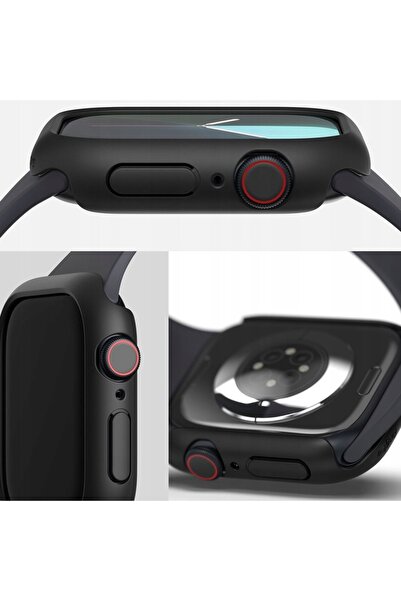NO BRAND 2x HUSĂ PENTRU APPLE WATCH 10 (46MM) TRANSPARENTĂ ȘI NEAGRĂ RINGKE S...
