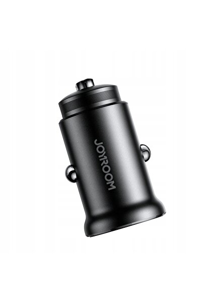 Joyroom JR-CCN05 30W Încărcător auto mini USB-A și USB-C - Negru