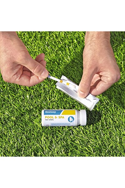 BESTWAY 58142 Benzi de testare 3-în-1 pH Clor Alcalinitate Tester Piscină SPA...