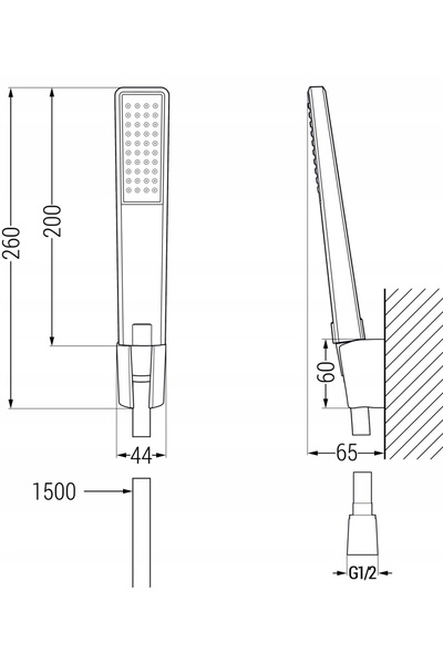 Mexen SABRE - BATERIE WANNOWA CHROM - 72130-00