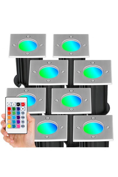 NO BRAND 8x PROIECTOR LED IMPERMEABIL DE GRĂDINĂ, LAMPĂ DE RAMPĂ DE EXTERIOR,...