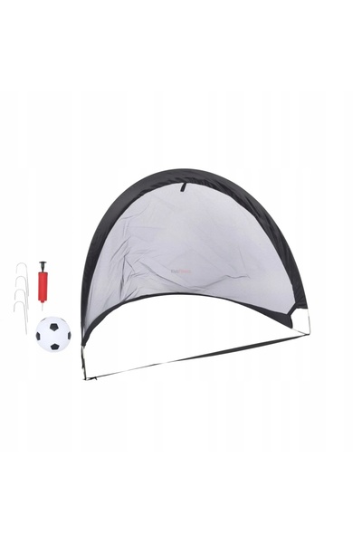 DUNLOP Set de 2 porți de fotbal pliabile + Accesorii 80x60x60cm 100982