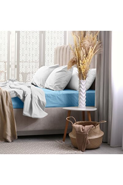 NO BRAND Cearșaf cu elastic 140x200, FROTTE, greutate mare, 200 FROTA, albastru